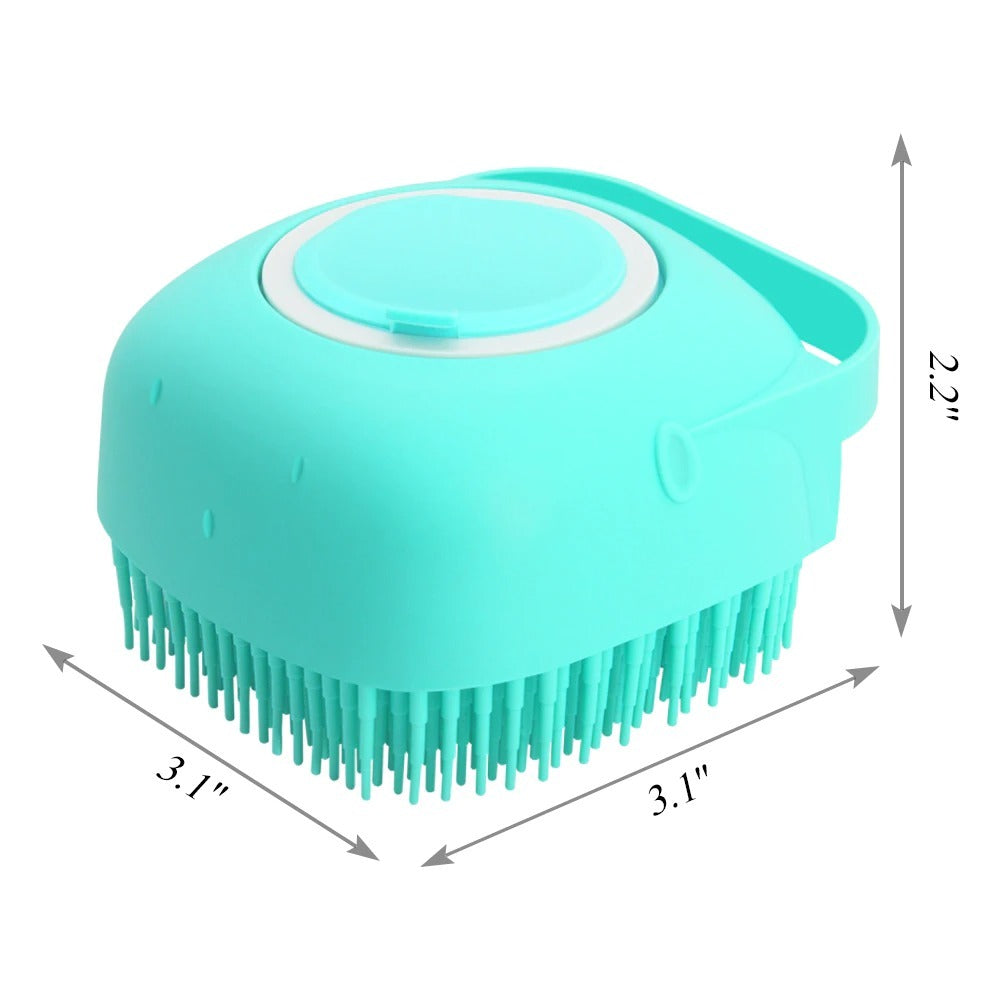 Hondenshampoo, massageborstel, kattenmassagekam, verzorgingsscrubber, doucheborstel voor het baden van kort haar, zachte siliconenborstels Ritchy's Shop