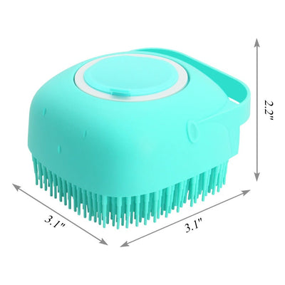 Hondenshampoo, massageborstel, kattenmassagekam, verzorgingsscrubber, doucheborstel voor het baden van kort haar, zachte siliconenborstels Ritchy's Shop