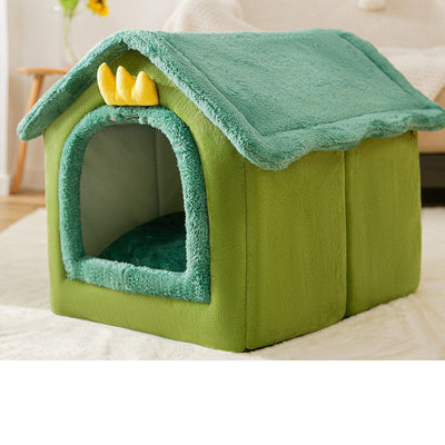 Opvouwbaar hondenhuis, kattenbed, wintervilla, slaapkennel, verwijderbaar nest, warme, afgesloten grot, bank, huisdierbenodigdheden Nexora Store