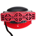 Draagbare voorruitontdooier auto ventilator zwart rood 12V 150W compact formaat