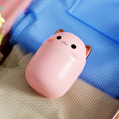 Luchtbevochtiger schattige kat ultrastille USB kantoor huishouden slaapkamer auto aromatherapie luchtreiniger met led koele mist spray Mijn winkel