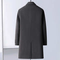 Handgemaakte dubbelzijdige wollen goederen, middellange kostuumkraag, ganzendons, uitneembare voering, casual jas Ritchy's Shop