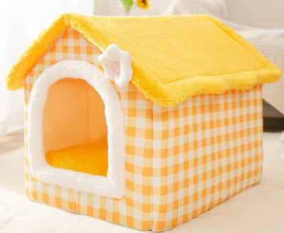 Opvouwbaar hondenhuis, kattenbed, wintervilla, slaapkennel, verwijderbaar nest, warme, afgesloten grot, bank, huisdierbenodigdheden Nexora Store