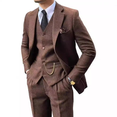 Herringbone Herenpak Slim Fit Nexora Store