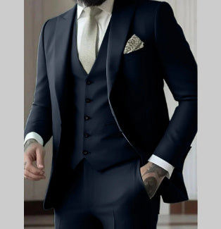 Heren Slim Fit Effen Kleur Business Pakset Nexora Store