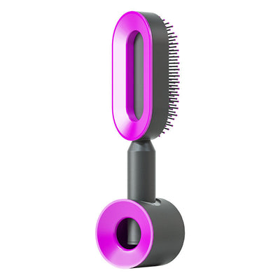 Zelfreinigende haarborstel voor vrouwen, één-toets reiniging, haaruitval, airbagmassage, hoofdhuidkam, antistatische haarborstel Nexora Store