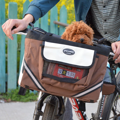 Fietsmand voor huisdieren, kat, hond, fietstas, afneembare fietsmand, stuurmand, voormand, kleine fiets voor katten en honden Ritchy's Shop