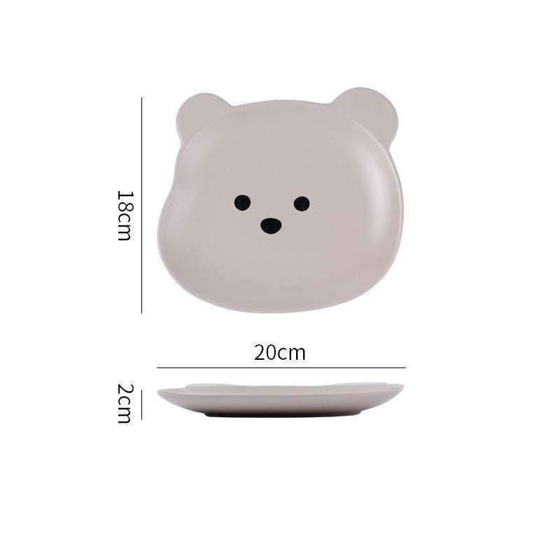 Home Cartoon schattig beervormig dinerbord Nexora Store