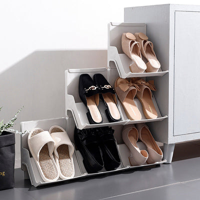 Schoenenrek Thuis Stapelbaar Meerlaags Schoenenrek Organizer Voor Elke Gelegenheid Schoenenopslag Ruimtebesparend Nexora Store