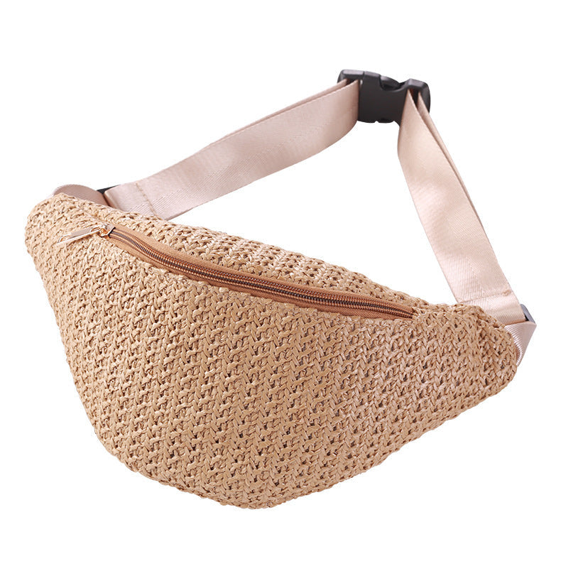 Mode Crossbody One-shoulder gebreide mini heuptas voor dames Nexora Store