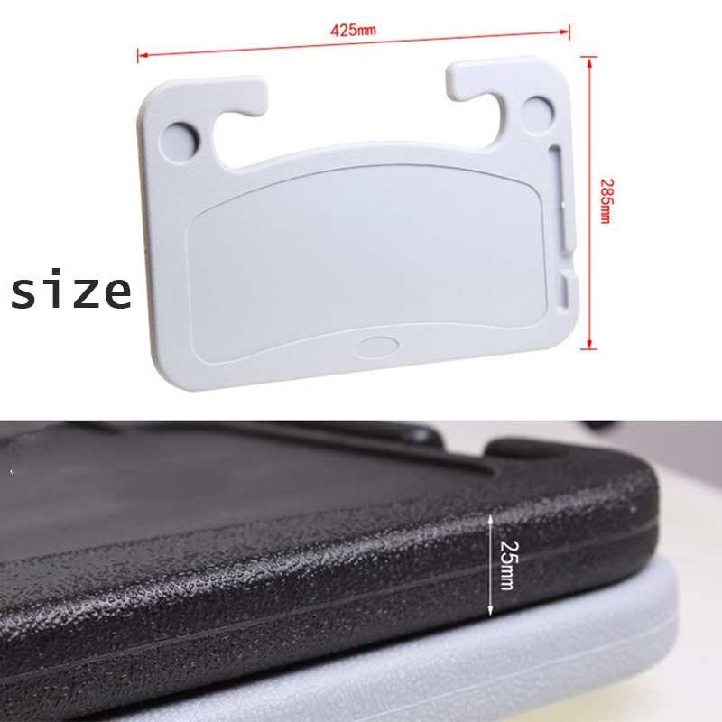 Stuurwiel kaarttafel hangend ontwerp met voeding op autostuur bevestigd, grijs kunststof opbergbureau voor auto