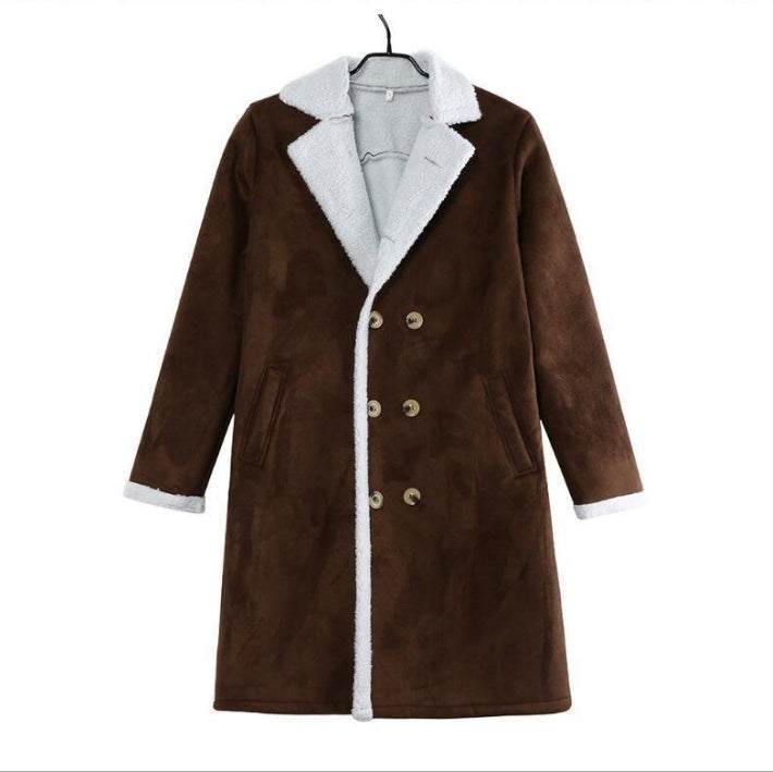 Mode heren winter warme jas effen kleur lange mouwen trenchcoats Nexora Store