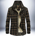 Winterjas Heren Dikke Warme Fleece Jassen Jassen Puur Katoen Geruite Jas Militaire Kleding Ritchy's Shop