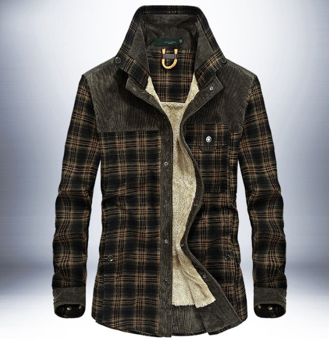 Winterjas Heren Dikke Warme Fleece Jassen Jassen Puur Katoen Geruite Jas Militaire Kleding Ritchy's Shop