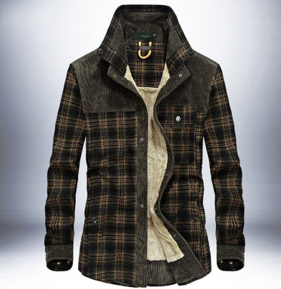 Winterjas Heren Dikke Warme Fleece Jassen Jassen Puur Katoen Geruite Jas Militaire Kleding Ritchy's Shop