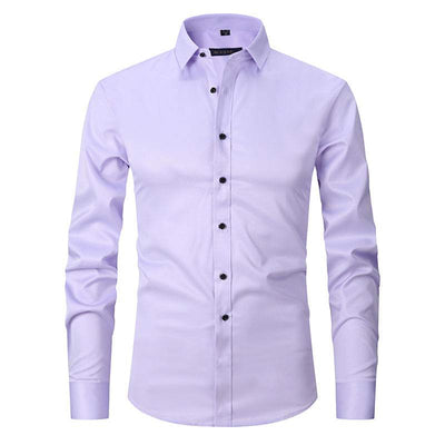 Men's Stretch Shirt Long Sleeve Non-ironing Slim Fit Nexora Store