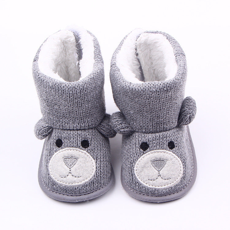 Groothandel herfst winter nieuwe beren breien plus babyschoenen, peuterschoenen, babyschoenen, laarzen 1734 Nexora Store