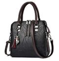 Vintage handtas voor dames, PU-leren tas met kwastjes, modieuze damestas, luxe schoudertas met grote capaciteit Ritchy's Shop