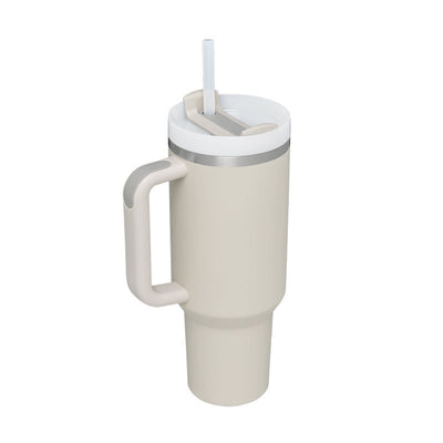 40 Oz Tumbler met handvat, rietje, geïsoleerd, roestvrij staal, morsbestendig, vacuüm koffiebeker, beker met deksel, taps toelopende mok, cadeaus voor Valentijnsliefhebbers, geschikt voor in de auto, sportschool, kantoor, reizen Ritchy's Shop