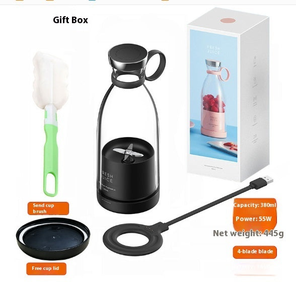 350ML elektrische sapcentrifuge, blender, mixer, USB-oplaadbaar, draagbare blender, beker, keukengereedschapsset Nexora Store