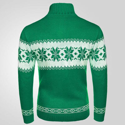 Men's New Pullover Sweater Autumn And Winter Long Sleeved Christmas Casual Fashion Jacquard Knitted Sweater Clothing For Men Nexora Store