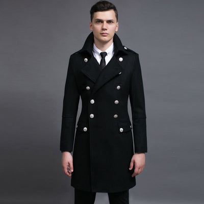 Double-row Retro Woolen Coat Man Nexora Store