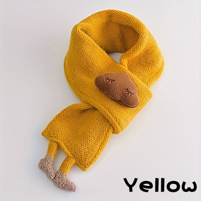 Kindersjaal, warme gebreide sjaal voor meisjes, schattige wolkenhalssjaal voor herfst en winter Kindersjaal Zachte warme gebreide halswarmer Winter klassieke sjaal voor jongens en meisjes Ritchy's Shop