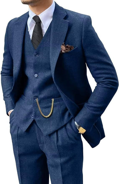 Herringbone Herenpak Slim Fit Nexora Store
