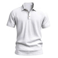 Heren Brits casual poloshirt met gesp en losse linnen revers Nexora Store