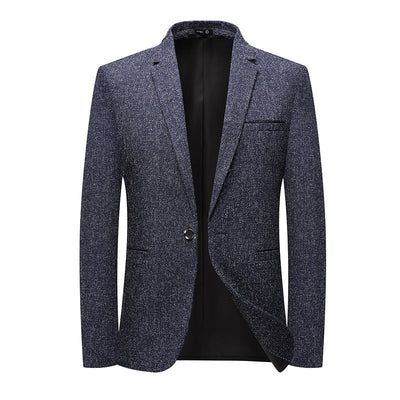 Koreaanse stijl Slim-fit enkelrijige eenknoopsjas voor kleine bedrijven Ritchy's Shop