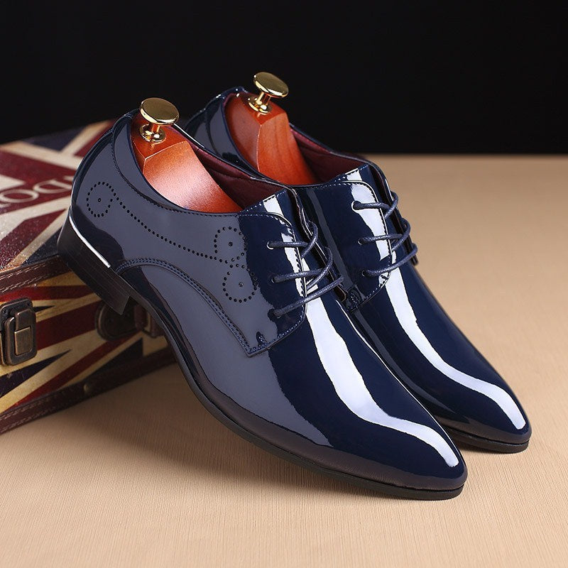 Heren leren schoenen Heren zakelijke casual kledingschoenen Zakelijke casual leren schoenen Instappers Zwarte rijschoen voor heren Ritchy's Shop