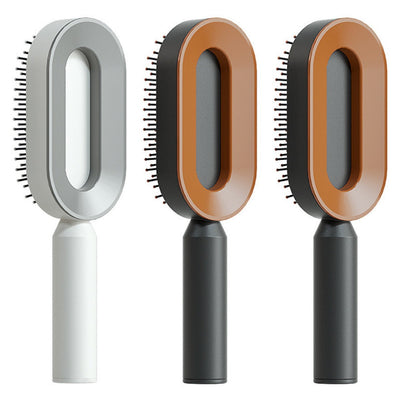 Zelfreinigende haarborstel voor vrouwen, één-toets reiniging, haaruitval, airbagmassage, hoofdhuidkam, antistatische haarborstel Nexora Store