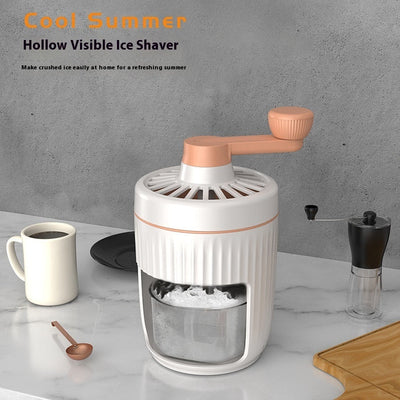 Handbediende ijsschaafmachine, kleine huishoudelijke ijscrusher, handbediende smoothiemachine, hagelijsmachine, keukengadgets Ritchy's Shop