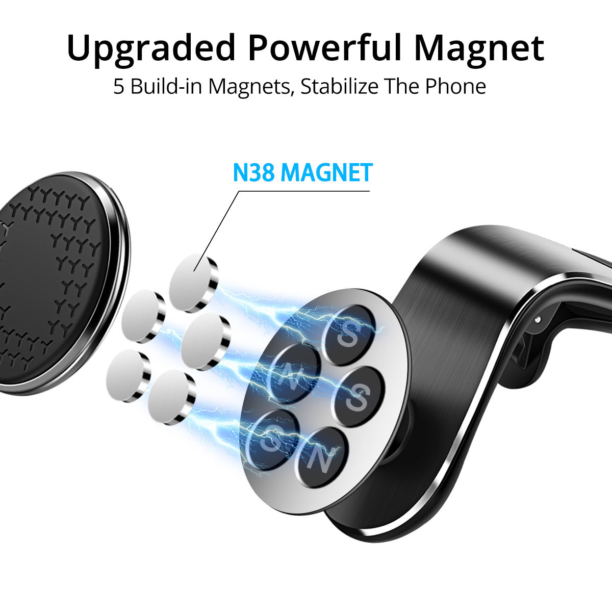 Magnetische autotelefoonhouder Luchtrooster Magneethouder Smartphone Telefoonhouder Auto Rotatiebeugel Ritchy's Shop