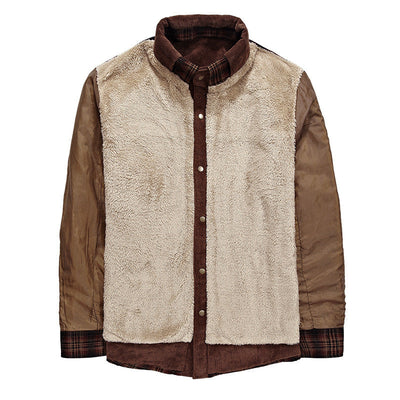 Winterjas Heren Dikke Warme Fleece Jassen Jassen Puur Katoen Geruite Jas Militaire Kleding Ritchy's Shop