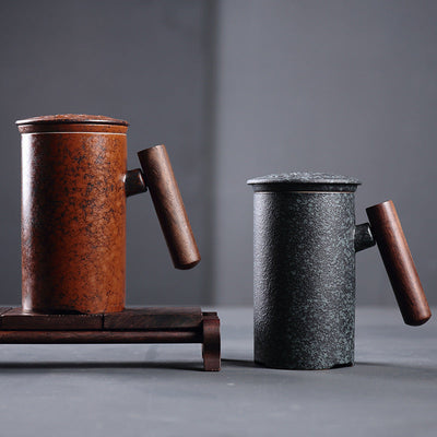 Commerciële Japanse mokken met houten handvatten Ritchy's Shop