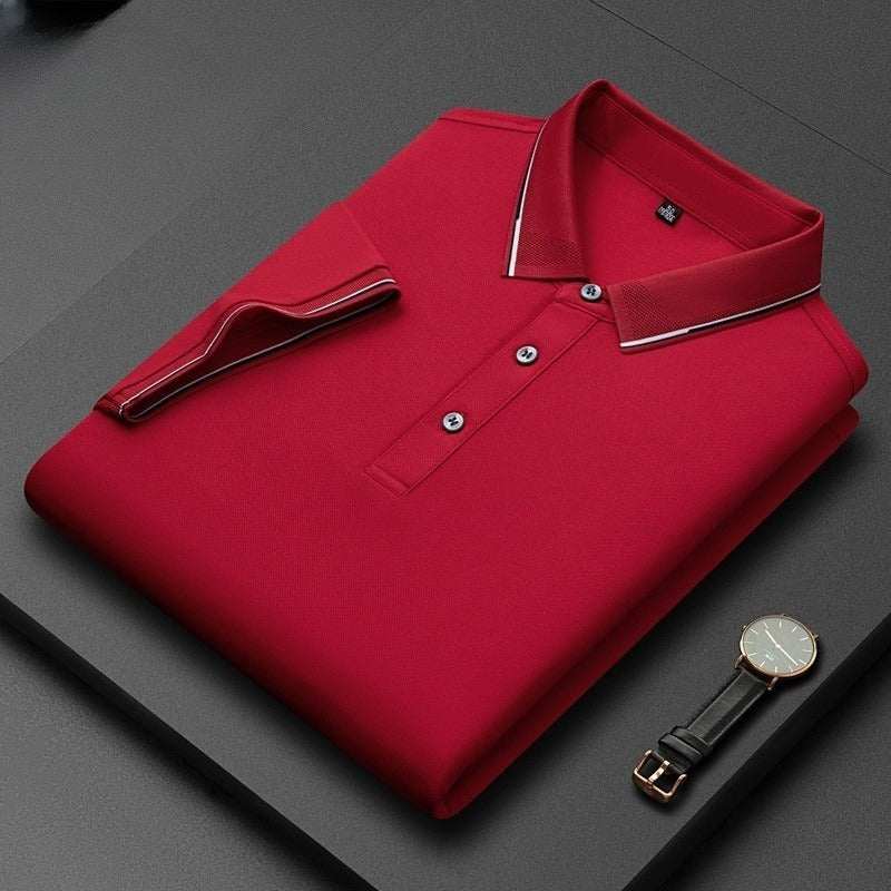 Licht zakelijk zijden heren T-shirt met korte mouwen Nexora Store