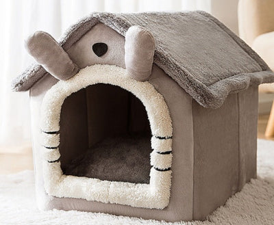 Opvouwbaar hondenhuis, kattenbed, wintervilla, slaapkennel, verwijderbaar nest, warme, afgesloten grot, bank, huisdierbenodigdheden Nexora Store