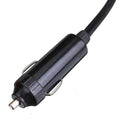 Zwarte draagbare voorruitontdooier met 12V kabel voor auto, compact ontwerp, 150W power.
