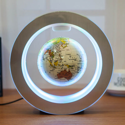 Ronde LED wereldkaart zwevende bol magnetische levitatielamp anti-zwaartekracht magie Nexora Store