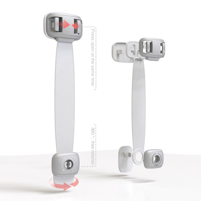 Veiligheidsslot voor baby's, anti-clip handdeur, kastsloten voor koelkast, ladekast, veilig slot voor kinderen, geen gereedschap of boren, kindveilige kastbeveiliging, ladedeursloten voor kastdeuren Ritchy's Shop