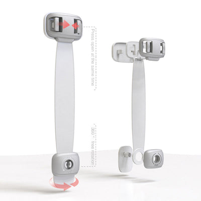 Veiligheidsslot voor baby's, anti-clip handdeur, kastsloten voor koelkast, ladekast, veilig slot voor kinderen, geen gereedschap of boren, kindveilige kastbeveiliging, ladedeursloten voor kastdeuren Ritchy's Shop