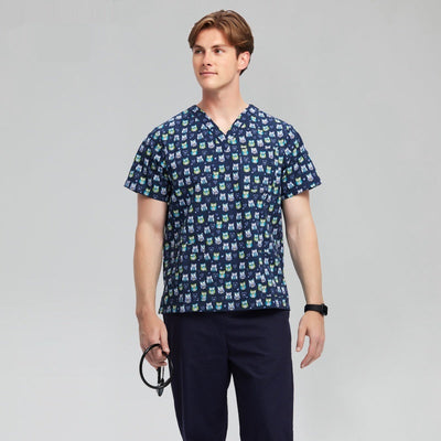 Chirurgische jas, wegwerp beschermende kleding voor huisdieren, ziekenhuiskleding, verpleegsteruniform van polyester en katoen Nexora Store