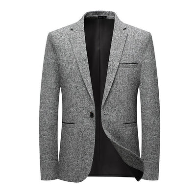 Koreaanse stijl Slim-fit enkelrijige eenknoopsjas voor kleine bedrijven Ritchy's Shop