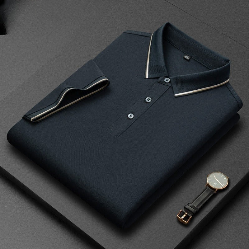 Licht zakelijk zijden heren T-shirt met korte mouwen Nexora Store