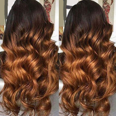 Ombre Lace Front Human Hair Wigs Remy Colorful Nexora Store