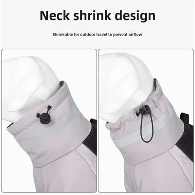 Waterdichte grote hondenjas, warme hondenkleding, winterjas, Franse hond, reflecterende hondenjas voor koud weer, sneeuwjas voor huisdieren Ritchy's Shop