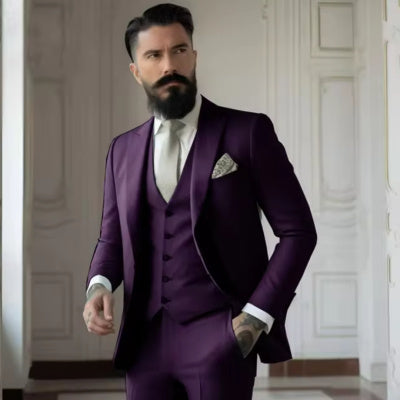 Heren Slim Fit Effen Kleur Business Pakset Nexora Store