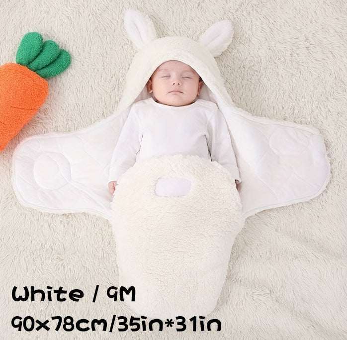 Superzachte babyslaapzak, zachte fleece, pasgeboren deken, inbakerdekens, unisex babywikkeldoek voor pasgeboren jongens en meisjes met hoofdbeschermende en hoofdondersteunende functie, draagbare inbakerslaapzak Ritchy's Shop