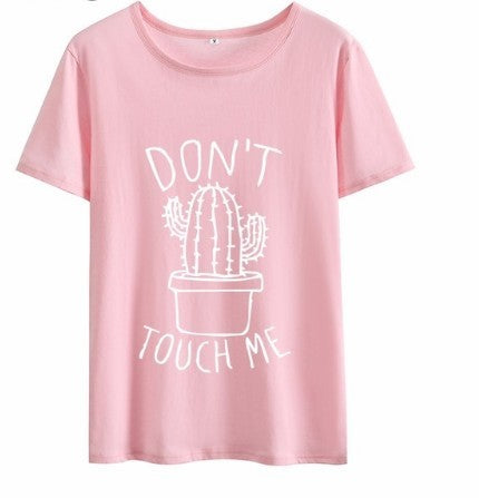 Raak me niet aan Cactus T-shirt Dames Casual Zomershirts Nexora Store